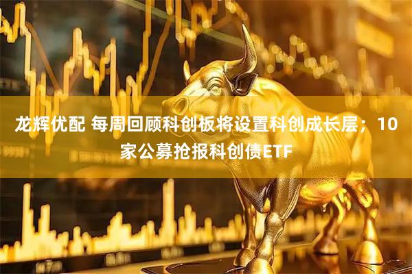 龙辉优配 每周回顾科创板将设置科创成长层；10家公募抢报科创债ETF