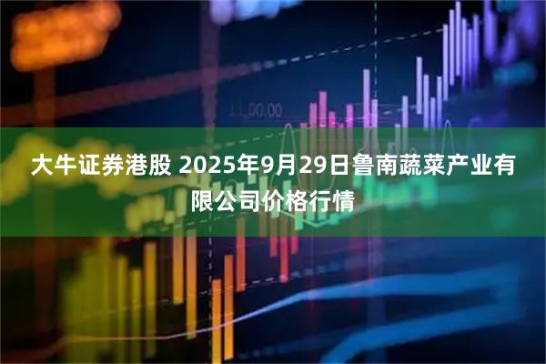 大牛证券港股 2025年9月29日鲁南蔬菜产业有限公司价格行情